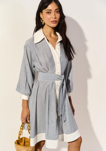 CHEMISE LISTRADO  AZUL