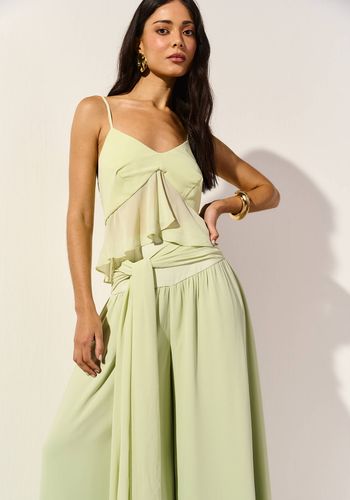 BLUSA COM BABADOS STELLA VERDE