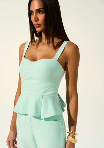 TOP PEPLUM LUIZA AZUL