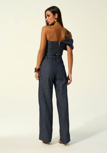 TOP AMARRAÇÃO JEANS PIETRA JEANS