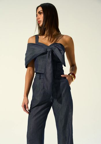 TOP AMARRAÇÃO JEANS PIETRA JEANS