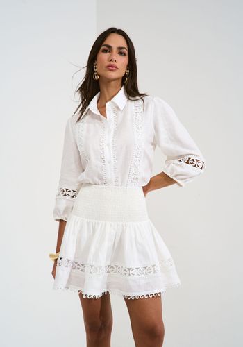 SAIA CURTA EM LINHO OFF