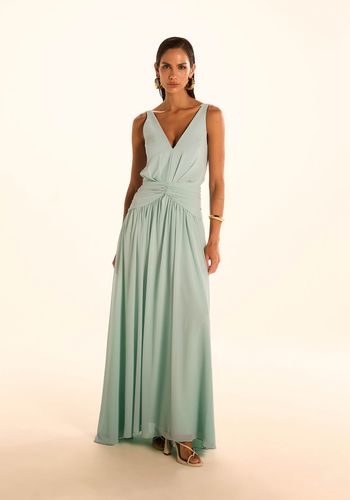 VESTIDO LONGO CECILIA AZUL