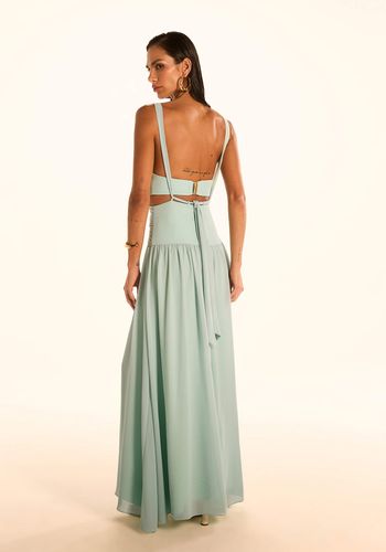 VESTIDO LONGO CECILIA AZUL