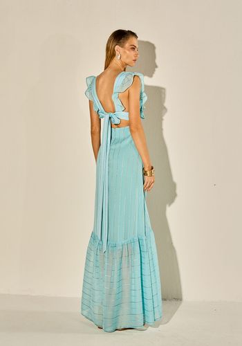 VESTIDO LONGO SABRINA AZUL