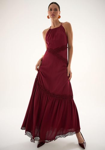 VESTIDO LONGO OLÍVIA VINHO