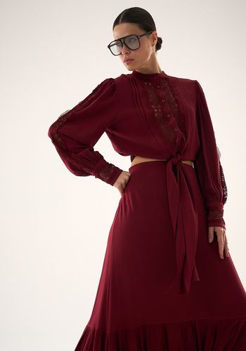 CAMISA ENTREMEIO OLÍVIA VINHO