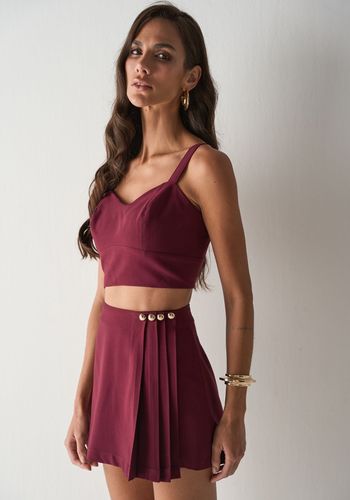 TOP DE ALFAIATARIA RAFAELA VINHO